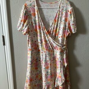 Floral Wrap Dress